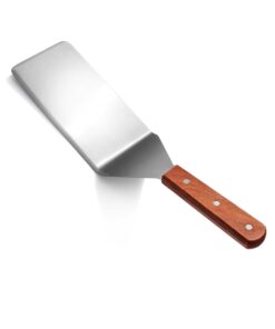 New Star Foodservice 36350 Wood Handle Extra Large Grill Turner/Spatula with Cutting Edge and 4-Inch Wide Blade, 16-Inch 4-Inch W Blade, 16-Inch L 10 71kOl5vuMjL