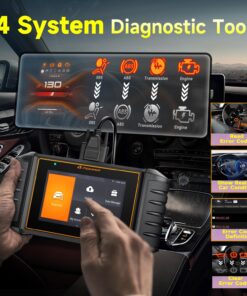 Upgrade of FOXWELL NT604 Elite Car Scanner NT706 OBD2 Scanner ABS Airbag Engine Transmission Battery Monitor Scan Tools, 5.5" Android 9.0 Tablet WiFi Code Reader for Checking Engine SRS ABS Light 58 71kQ85NQvzL