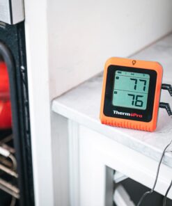 ThermoPro Wireless Meat Thermometer of 650FT for Smoker Oven, Bluetooth Grill Thermometer with Dual Probes, Smart Rechargeable BBQ thermometer for Cooking Turkey Fish Beef 2 Probes 30 71kQG2foO0L