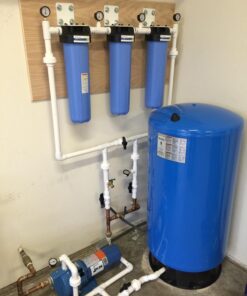 Pentair Pentek RFFE20-BB Big Blue Water Filter, 20-Inch, Whole House Radial Flow Iron Reduction Replacement Cartridge, 20" x 4.5", White 20" x 4.5" Pack of 1 16 71kQaOT9vL