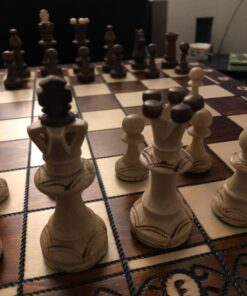 Wegiel Chess Set - Consul Chess Pieces and Board - European Wooden Handmade Game - JUNIOR 102 71kQiUqvRaL