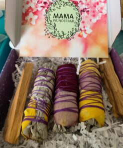 MAMA WUNDERBAR Sage Bundles* White Sage and Palo Santo * Handmade Smudge Kit * Floral Sage Sticks 41 71kQuQVsbL