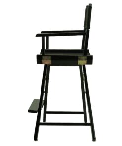 Casual Home 24" Director's Chair Black Frame-with Black Canvas, Counter Height Black Frame - Solid Wood 23 71kQxNZ 3L