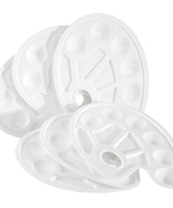 Alternative view of Artlicious Paint Palette - Plastic Paint Tray Palettes for Acrylic, Oil, or Watercolor Painting - Thumb Holder Trays for Artist Mixing Wet Color - Size for Kids & Adults, Craft Supplies﻿ Plastic Palette*3