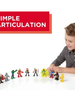 Marvel Playskool Heroes Super Hero Adventures Ultimate Set, 10 Collectible 2.5-Inch Action Figures, Toys for Kids Ages 3 and Up (Amazon Exclusive) Multicolor 18 71kRiZAShmL