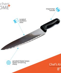 Alternative view of Knife Set - 5 Piece Stainless Steel Kitchen Starter Knife Set - Chef Knife, Bread Knife, Fillet Knife, Paring Knife and Swivel Peeler