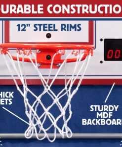 Alternative view of Pop-A-Shot - Home Dual Shot | Arcade Basketball Fun at Home | Infrared Sensor Scoring | 16 Game Modes | 7 Balls | Foldable Storage | for All Players Blue and White
