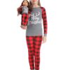 Babyroom Girls Matching Doll&Toddler 4 Piece Cotton Pajamas Toddler Christmas Sleepwear … Red Bear 2 71kT67YzEsL
