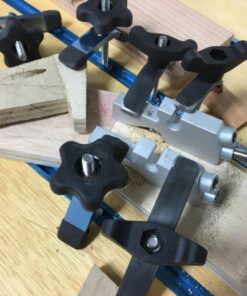 POWERTEC 71389 T-Track Mini Hold-Down Clamp, 3-5/8" L x 3/4" W – 2 Pack Mini Hold Down Clamp, 2 Pack 31 71kT7t3aDWL