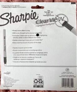 SHARPIE Highlighter, Clear View Highlighter with See-Through Chisel Tip, Stick Highlighter, Assorted, 12 Count 1 Count (Pack of 12) 31 71kTm3ez2bL