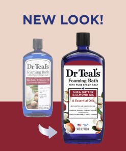 Alternative view of Dr Teal's Foaming Bath with Pure Epsom Salt, Shea Butter & Almond, 34 fl oz (Pack of 4) (Packaging May Vary)