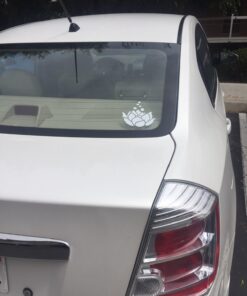 Alternative view of LOTUS FLOWER White 5" Vinyl STICKER / DECAL For Cars.Trucks,Computers,Notebooks etc. 5 in