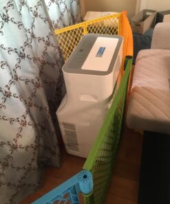 hOmelabs Portable Air Conditioner 12000 BTU - Cools Rooms up to 450 Sq. Ft. - Quiet AC Unit with Wheels, Washable Filter and Remote Control (New DOE 7200 BTU) 12,000 BTU 21 71kVRAmJt3L