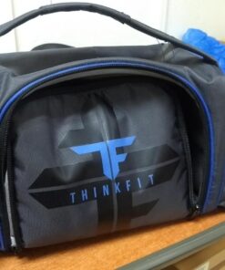 ThinkFit Insulated Meal Prep Lunch Box with 6 Food Portion Control Containers - BPA-Free, Reusable, Microwavable, Freezer Safe - With Shaker Cup, Pill Organizer, Shoulder Strap & Storage Pocket (Blue) Blue 71 71kVfVpZJPL