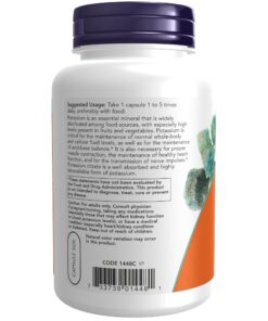 NOW Supplements, Potassium Citrate 99 mg, Supports Electrolyte Balance and Normal pH*, Essential Mineral, 180 Veg Capsules 180 Count (Pack of 1) Standard Packaging 26 71kVoXDKSaL