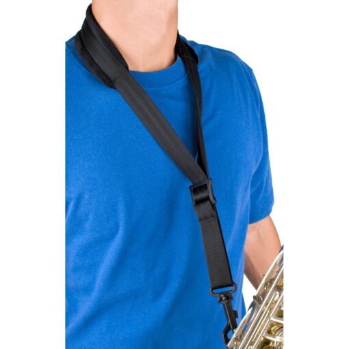 Pro Tec A305P 24-Inch Tall Padded Saxophone Neck Strap with Swivel Snap Black