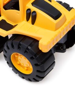 Amazon Basics Toy Construction Vehicle Set, Dump Truck and Bulldozer, Indoor/Outdoor, 10-Inch, Pack of 2, Yellow, 10.25" x 12" x 5.75" 45 71kWU2Mo9rL