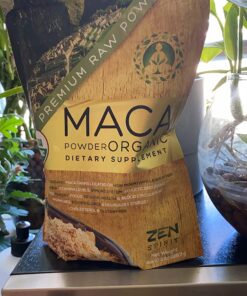 Zen Spirit Maca Root Powder Organic - Peruvian Root Premium Grade Superfood (Raw) - USDA & Vegan Certified - 1 Bag (8oz) - Perfect for Breakfast, Smoothies, Baking & Ice Cream. 34 71kWZGBvg L