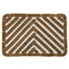 Rubber-Cal 10-100-514 Herringbone Outdoor Scraper Door Mat, 18 by 30-Inch, Brown 31 71kWdaN1RDL
