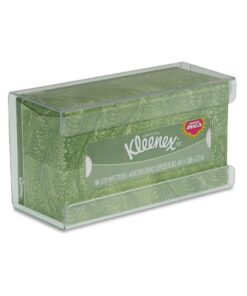 TrippNT 51234 Plastic Wall Mountable Tissue Box Holder, 9-5/8" Width x 5-1/4" Height x 4" Depth, Medium, Clear 15 71kXA3FfAjS