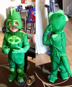 Disguise Deluxe PJ Masks Gekko Costume Medium (3T-4T) 41 71kXhGtPdIL