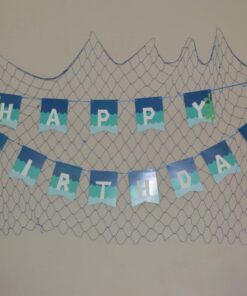 Beistle Blue Cotton String Novelty Nautical Decorative Fish Netting Under The Sea Luau Party Supplies, 4' x 12' 32 71kY0qSUXyL