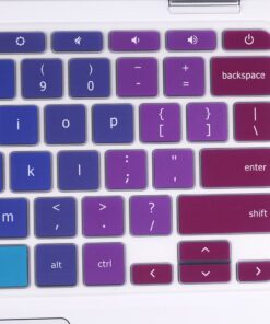 Silicone Keyboard Cover Skin Compatible for Acer Chromebook R11 CB3-131 CB5-132T, Acer Chromebook R13 CB5-312, Acer Chromebook 14 CB3-431 CP5-471, Acer Chromebook 15 CB3-531/532 CB5-571 C910 (Rainbow) Rainbow 12 71kYBzNEQEL