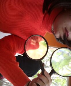 U.S. Toy US Toy One Jumbo 9" Plastic Magnifying Glass, Black 29 71kYl8iamfL