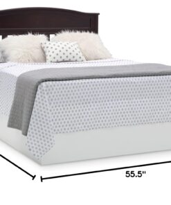 Delta Children Emery 4-in-1 Convertible Baby Crib - Greenguard Gold Certified, Dark Chocolate 4-in-1 Crib 36 71kYv1DSQoL