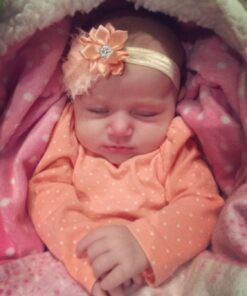 QandSweet Baby Girl Headbands with Polygonal Flower Inlay Rhinestone for Photography (10 Pack) 10Pack 3.5x2.3 31 71ka iYWvkL