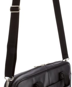 Samsonite Leather Slim Briefcase, Black, 16 Inch 11 71kajtmpwcL
