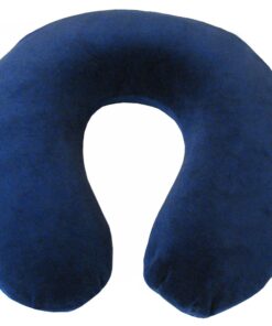 TravelMate Memory Foam Neck Pillow - Adjustable Thickness for Best Comfort, Dark Blue 24 71kasu89ZyL