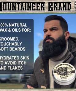 Mountaineer Brand Beard Grooming Care Kit Gifts for Men | Beard Oil (2oz), Conditioning Balm (2oz), Wash (4oz), Brush | Mens Mustache Growth Kit, Essential Beard Kit for Men, WV Pine Tar WV Pine Tar (4 Pack) 11 71kayRiJUuL