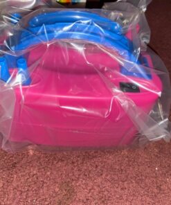 IDAODAN Electric Balloon Pump, Portable Electric Balloon Blower Machine Balloon Air Pump Dual Nozzle Rose Red 110V 600W Balloon Inflator for Party Decorations Pink/Blue 30 71kb0H5ltGL