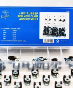 SWORDFISH 32290 42pc Rubber Insulated Adel Clamp Assortment 7 71kb1EFWhsL