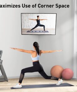 Perlegear Corner TV Wall Mount for Most 26-60 inch TVs up to 99 lbs, Full Motion Corner TV Mount with Dual Articulating Arms, Corner TV Bracket with Swivel Tilt Extension, Max VESA 400x400mm, PGCMF4 35 71kbVPRLfqL