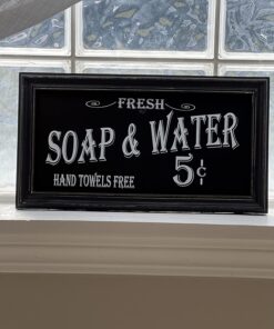 Vintage Bath Advertising Wall Art | Americana Collection | Bathroom Laundry Room Decor | 7 1/2 x 14 Inch 29 71kbYNFVY1L