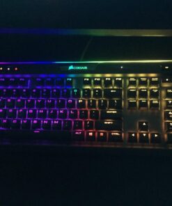 Corsair K95 RGB Platinum Mechanical Gaming Keyboard - 6x Programmable Macro Keys - USB Passthrough & Media Controls - Fastest Cherry MX Speed - RGB LED Backlit - Aluminum Finish Gunmetal 40 71kbtHa4vHL 1