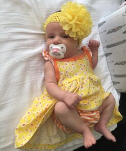 QandSweet Baby Girl's Headbands with Chiffon Lotus Flower Soft Nylon Headwraps for Take Pictures (Camellia Flower 15Pcs) Camellia Flower 15pcs 48 71kcBLjqzmL