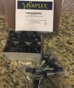 Vivaplex, 6, Amber, 2 oz Glass Bottles, with Black Fine Mist Sprayers 32 71kcGv3TNGL