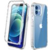 Diaclara Designed for iPhone 12/12 Pro Case, Full Body Rugged Case with Built-in Touch Sensitive Anti-Scratch Screen Protector, Soft TPU Bumper Case for iPhone 12/12 Pro 6.1" (Clear) iPhone 12 & iPhone 12 Pro 6.1" Clear 17 71kdDGLKPVL