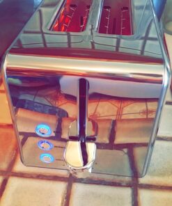 BELLA (14387) Linea Collection 2-Slice Toaster with Extra Wide Slot & Custom Settings, Polished Stainless Steel Chrome 22 71kdGOYprGL 1