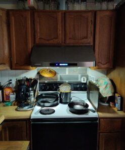 XtremeAir PX10-U30, 30", LED Lights, Baffle Filter W/Grease Drain Tunnel, 1.0mm Non-Magnetic Stainless Steel, Under Cabinet Mount Range Hood 30 Inch 22 71kdhscQghL