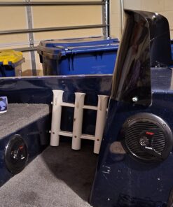 Pyle 6.5 Inch Dual Marine Speakers - 2 Way Waterproof and Weather Resistant Outdoor Audio Stereo Sound System with 150 Watt Power, Polypropylene Cone and Cloth Surround - 1 Pair - Pyle PLMR60B (Black) 35 71kdw8ZzSL