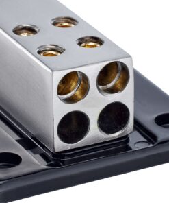 InstallGear 4/8/10 AWG Gauge Power Distribution Block 4 Gauge in to (4) 8/10 Gauge Out | Fuse Block | Fuse Block for Auto, RV, Motorcycle, and Boat 4 Gauge In - (4) 8/10 Gauge Out 22 71ke8UoDsML