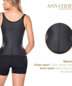 Ann Chery Corset Waist Trainer for Women’s Weight Loss - Colombian Waist Cincher With Straps - 3 Hook Semi Vest Body Shaper X-Small Black 9 71kenoxYAL