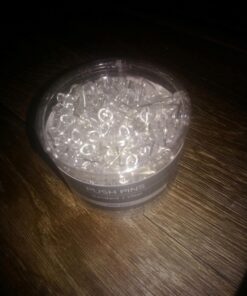 U Brands Push Pins, Clear Plastic Head Thumbtacks, Steel Point, 200-Count 1 13 71kfJi7A9WL