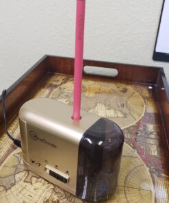 OfficeGoods Electric Pencil Sharpener - Battery or Cord Powered Portable Sharpener - Perfectly Sharpens Colored Pencils, Drafting Pencils for Artists, Office, School & Home - Gold 33 71kgDvCzS3L