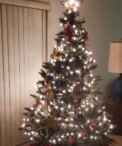 Kurt Adler UL1219/NAT 10 Light Indoor Rattan Natural Star Treetop 39 71kgFDV5AWL