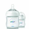 Philips AVENT BPA Free Natural Polypropylene Bottle, 4 Ounce, 2 Pack 4 Ounce (2 Count) Clear 3 71kgkTwSueL